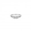 White Trinity Solitaire with 4.5mm Round-1