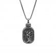 Sterling Silver Oxidized Framed Tree of Life Keepsake Vial-1