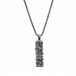 Sterling Silver Oxidized CZ Celtic Filigree Keepsake Vial-1