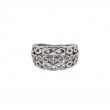 Sterling Silver White CZ Bridge Ring-1
