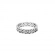 Sterling Silver Narrow Love Knot CZ Ring