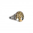 Sterling Silver 10k Tree of Life Ring-1