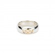 Sterling Silver 10k Wide Double Trinity Roan Ring-1