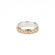 Sterling Silver 10k Celtic Weave Knot Harrow Ring-1