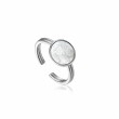 Sunbeam Emblem Silver Adjustable Ring