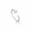Silver Key Adjustable Ring-1