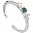 Malachite Star Adjustable Ring