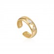 SPARKLE EMBLEM THICK BAND RING