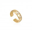 SPARKLE EMBLEM THICK BAND RING-1