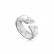 Silver Sparkle Wide Adjustable Ring-1