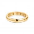 Gold Curve Dome Band-1