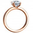18 Karat Rose Gold Solitaire Band-5