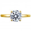 18 Karat Yellow Gold Solitaire Band