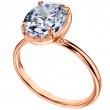 18 Karat Rose Gold Engagement Ring-1