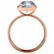 18 Karat Rose Gold Engagement Ring