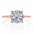 18 Karat Rose Gold Engagement Ring-3
