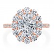 18 Karat Rose Gold Engagement Ring-3