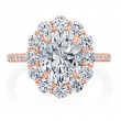 18 Karat Rose Gold Engagement Ring