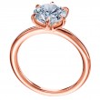 18-Karat Rose Gold Solitaire Engagement Ring-1