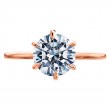 18-Karat Rose Gold Solitaire Engagement Ring-3