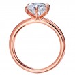 18-Karat Rose Gold Solitaire Engagement Ring