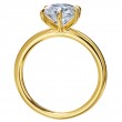 18-Karat Yellow Gold Solitaire Engagement Ring