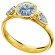 18-Karat Yellow Gold Engagement Ring-1