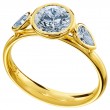 18-Karat Yellow Gold Engagement Ring