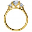 Three-Stone Yellow Gold Engagement Ring