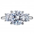 Three-Stone Platinum Engagement Ring