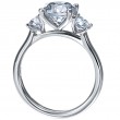 Three-Stone Platinum Engagement Ring