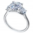 Three-Stone Platinum Engagement Ring