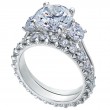 Three-Stone Platinum Engagement Ring-7