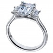 Three-Stone Platinum Engagement Ring-1