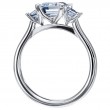 Three-Stone Platinum Engagement Ring-5
