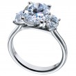 Three-Stone Platinum Engagement Ring-1