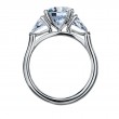 Three-stone Platinum Engagement Ring