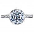 Platinum Bezel Set Engagement Ring