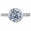 Platinum Bezel Set Engagement Ring-3