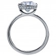 Platinum Bezel Set Engagement Ring-5