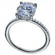 Platinum Engagement Ring Is Set