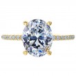 18 Karat Yellow Gold Engagement Ring Is Set-3