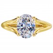 18 Karat Yellow Split Band Ring Features A Hidden Halo-3