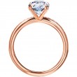 18 Karat Rose Gold Vintage Engagement Ring