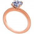 18 Karat Rose Gold Engagement Ring-1