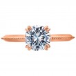 18 Karat Rose Gold Engagement Ring