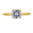 18 Karat Yellow Gold Engagement Ring-3