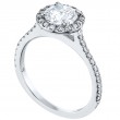 Micro Pave Set Platinum Engagement Ring-1