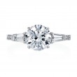 Three-Stone Platinum Engagement Ring-3