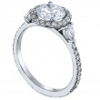 Micro Pave Set Platinum Engagement Ring